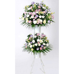 Flower stand, 2 tiers (with offering colors)
