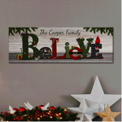 TwinkleBright® LED Believe Canvas