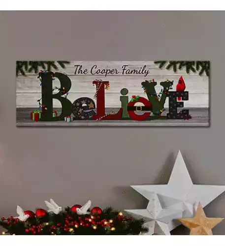 TwinkleBright® LED Believe Canvas