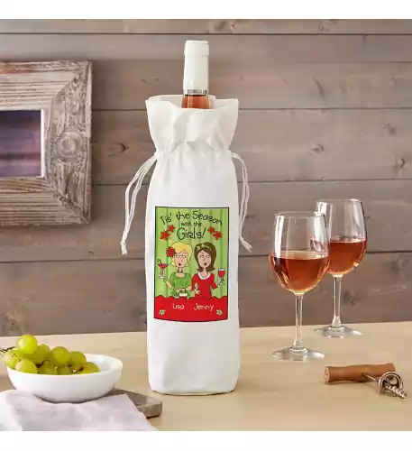 'Tis the Season with the Girls Wine Bag 'Tis the Season with the Girls Wine Bag