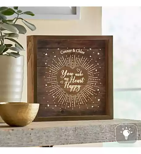 My Heart is Happy Light-Up Box