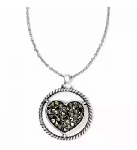Crystal Rocks Heart Necklace