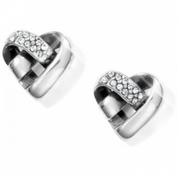 Knotted Heart Post Earrings