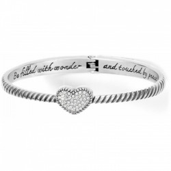 Celestia Heart Hinged Bangle