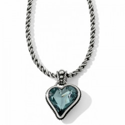 Bibi Heart Gem Reversible Necklace