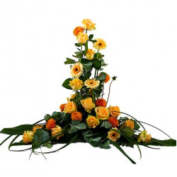 Begravningsblommor - Peach (Large)