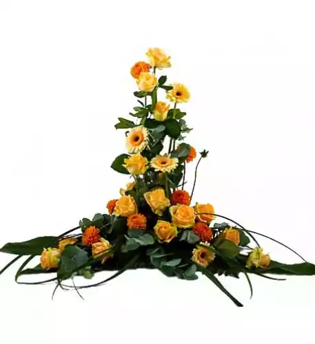 Begravningsblommor - Peach (Large)