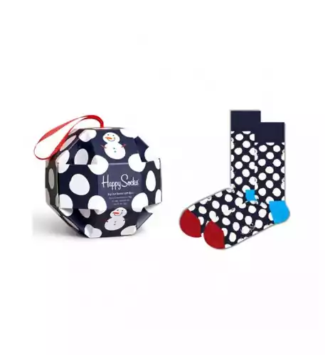  Happy Socks | Gift box Big Dot Snowman | Size 41-46