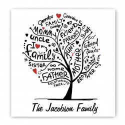 Family Roots Canvas Sign Family Roots Canvas Sign