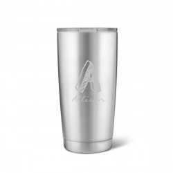 20 oz. Stainless Steel Brushed Initial Mug 20 oz. Stainless Steel Brushed Initial Mug